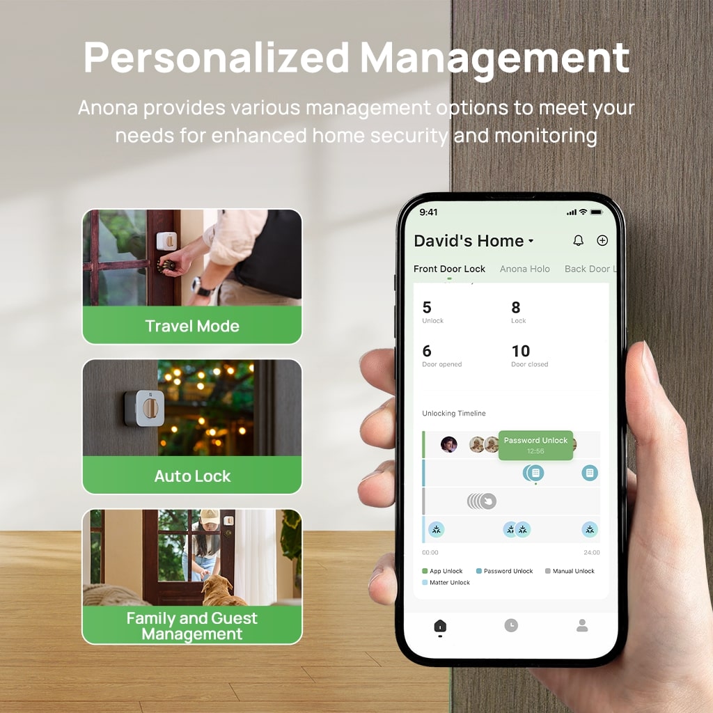 Anona Holo Wi-Fi Smart Lock and Keypad Set